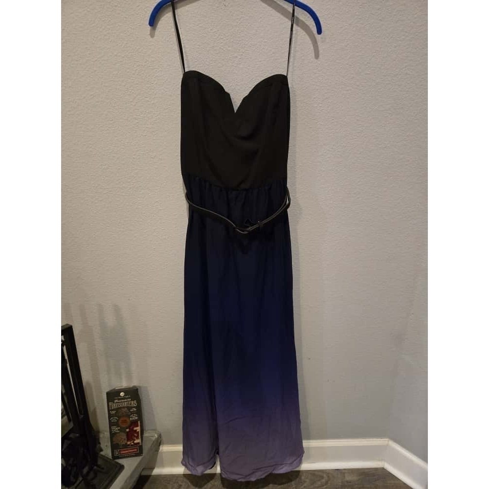 City Chic Women's Maxi Purple Ombre Dress M Multicolor Party Cocktail